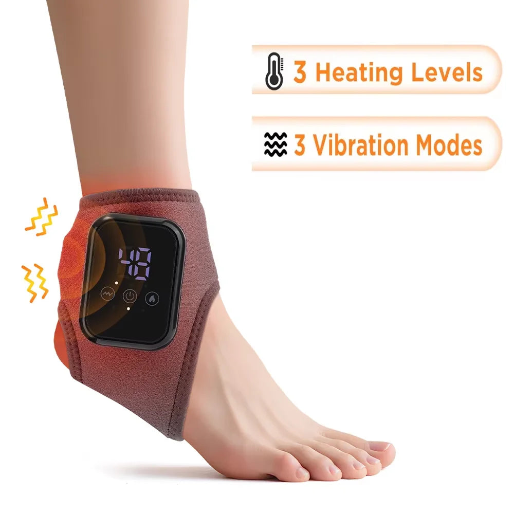 Electric foot and hand massager can vibrate and heat the ankles and ankles, and the bracket joints are portable, which can relax