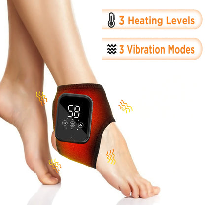 Electric foot and hand massager can vibrate and heat the ankles and ankles, and the bracket joints are portable, which can relax