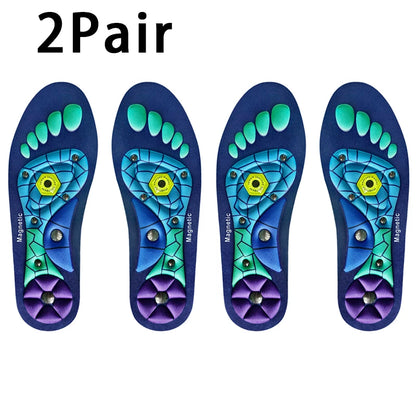 Magnetic Therapy Massage Insoles Men Foot Acupoint Massage Insoles Arch Support Orthopedic insole Comfort Shoe Pads 1Pair/2Pair