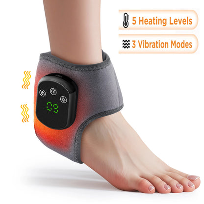 Electric foot and hand massager can vibrate and heat the ankles and ankles, and the bracket joints are portable, which can relax